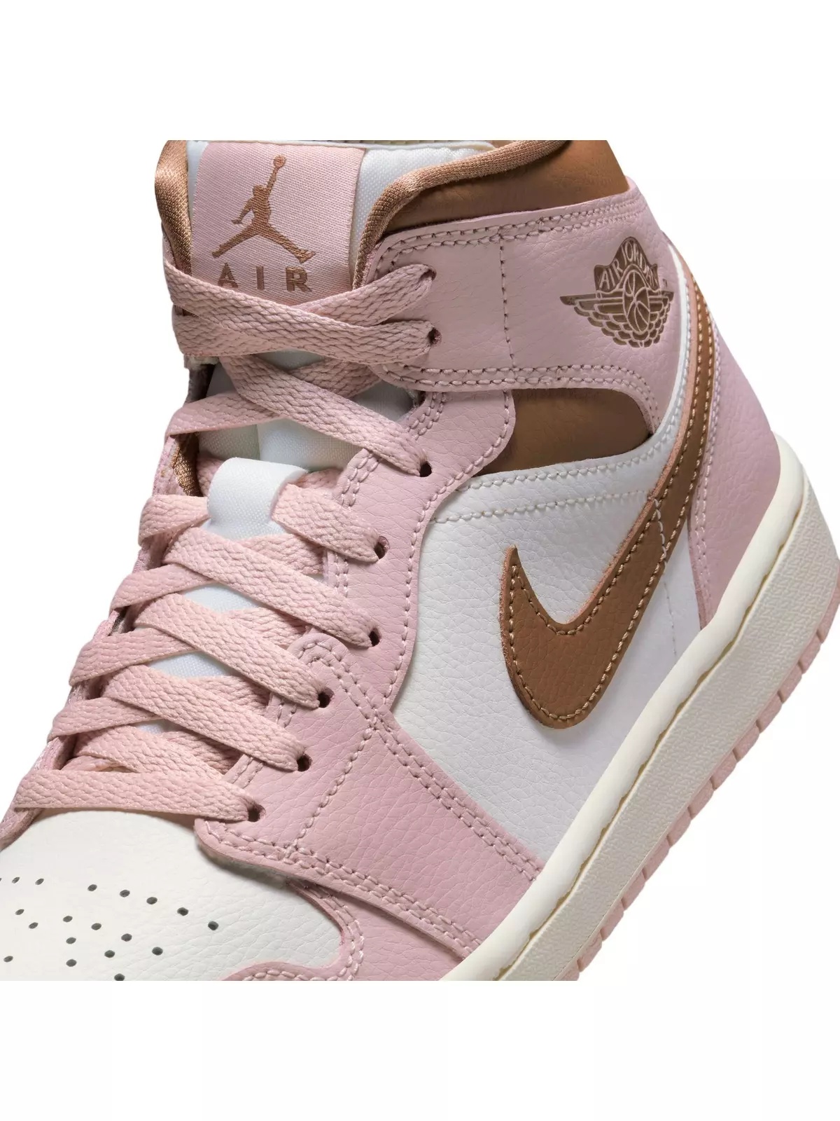 1 Mid "Pink Oxford/Archaeo Brown/Sail" Women's Shoe - 10