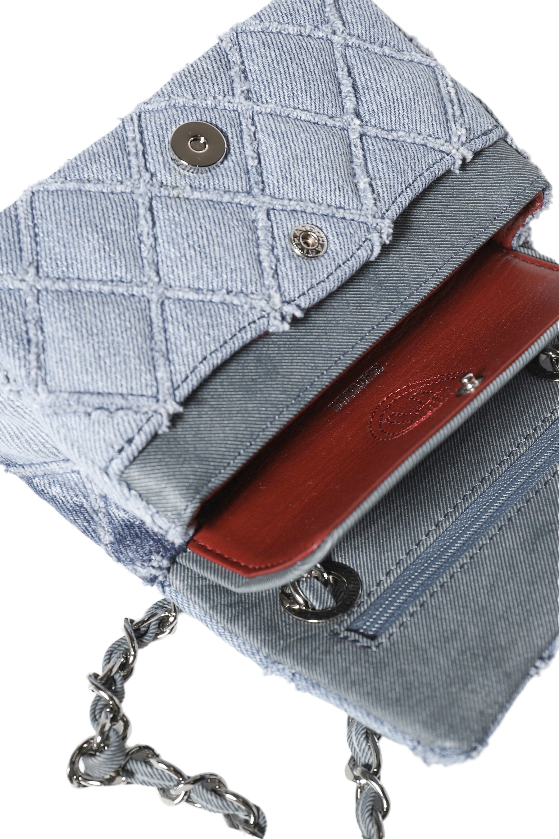 READYMADE♡ RHOMBUS DENIM CHAIN BAG 322890-42150-READYMADE-RHOMBUS