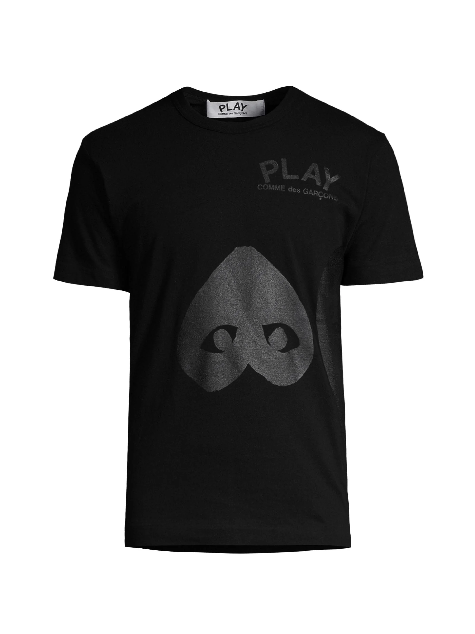 Black Upside Down Heart T-Shirt - 1
