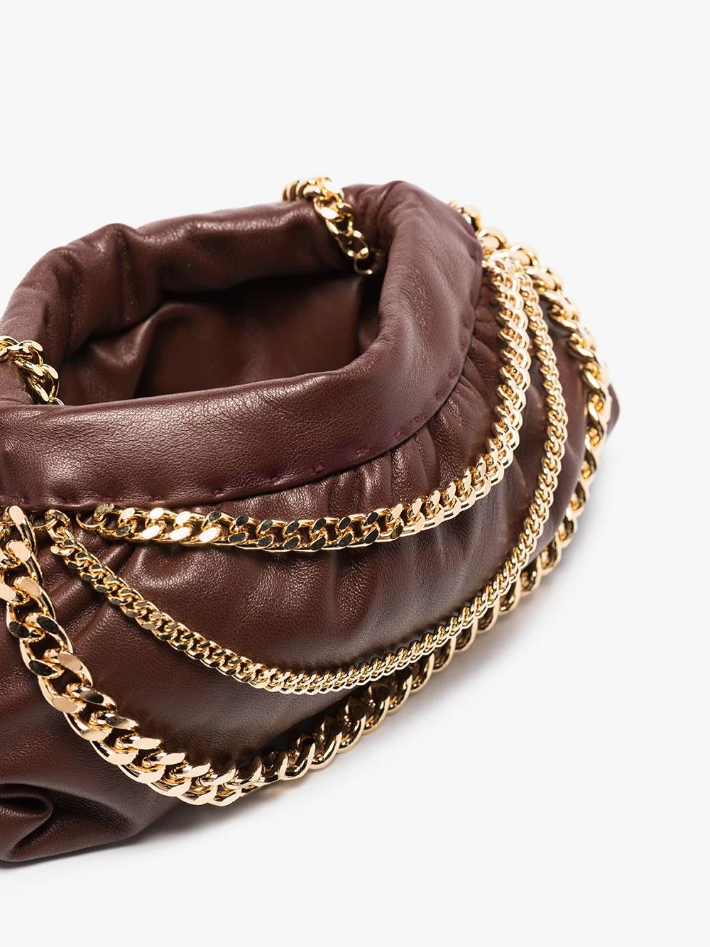 Glam chain-embellished shoulder bag - 5