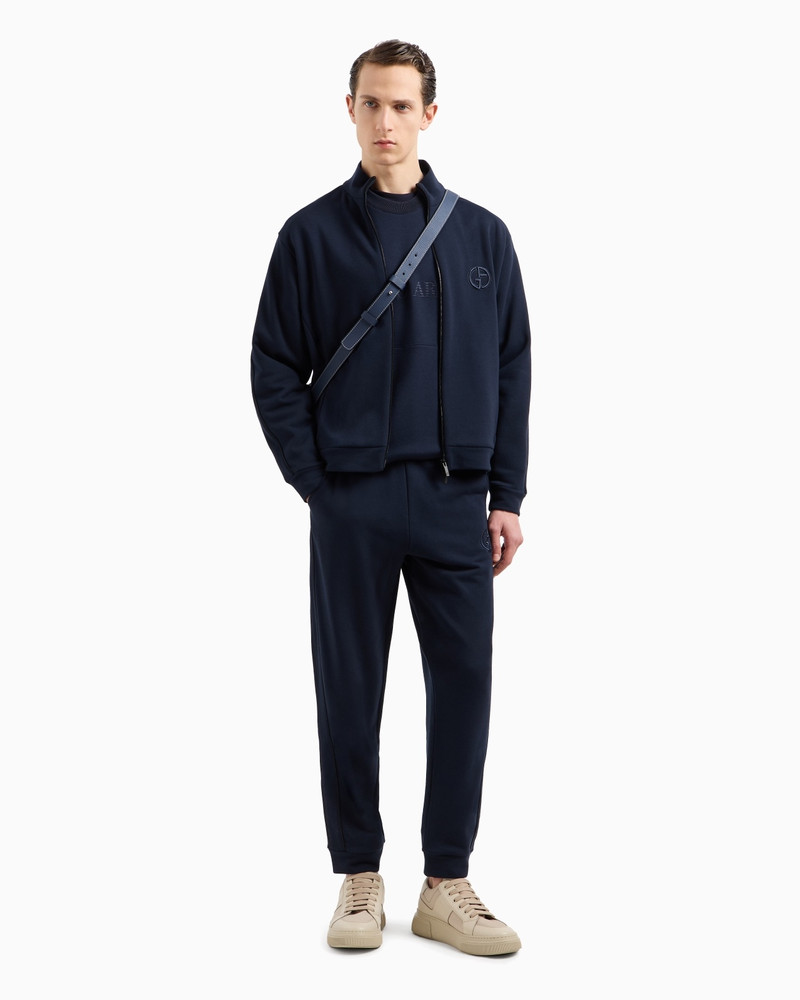 GIORGIO ARMANI COTTON AND CASHMERE ZIP-UP SWEATSHIRT outlook