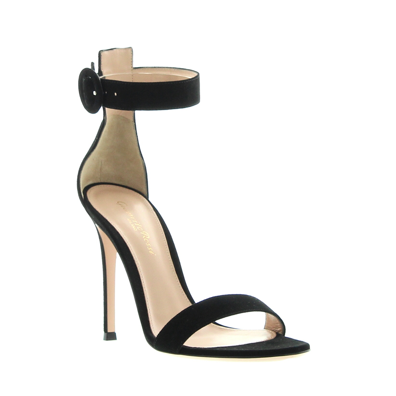 Gianvito Rossi – Portofino Sandal 105 Black Suede - 2