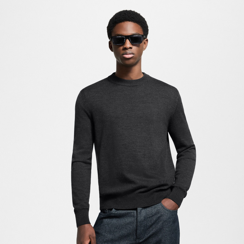Signature Wool-Silk Blend Long-Sleeved  Crewneck 2