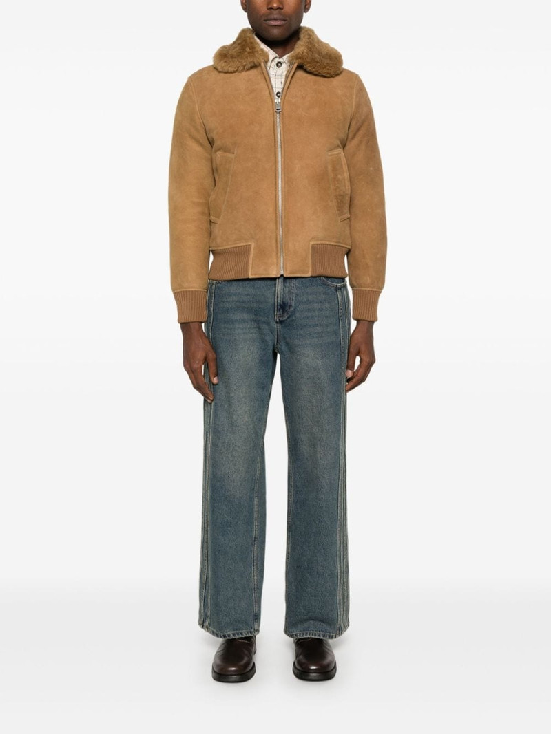 Sandro suede bomber jacket outlook