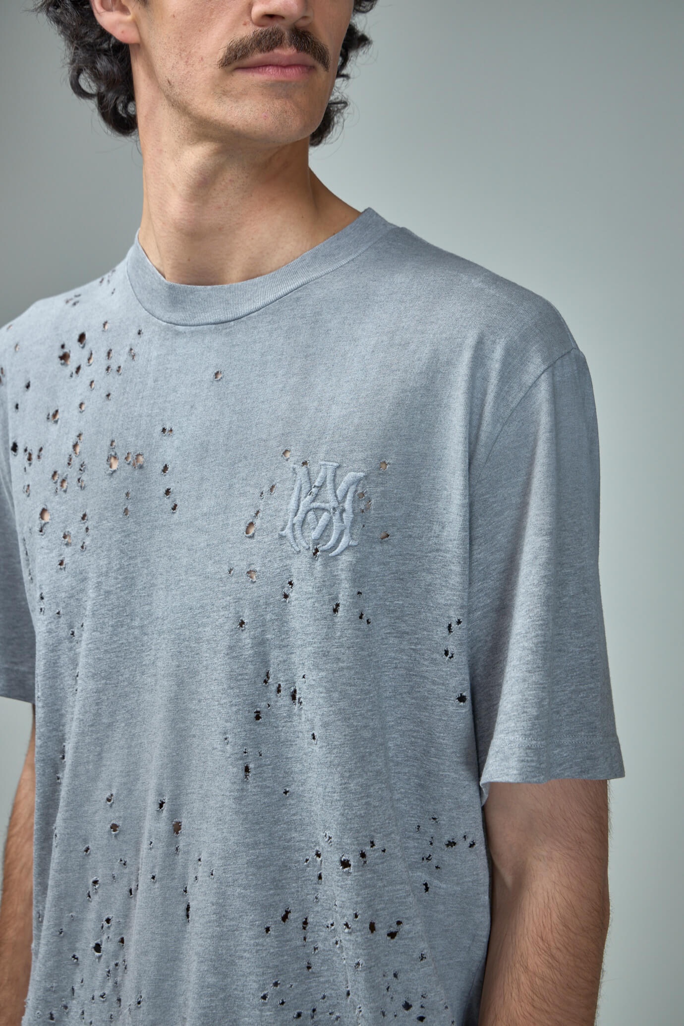 AMIRI MA Shotgun Embroidered Tee | labelsfashion | REVERSIBLE