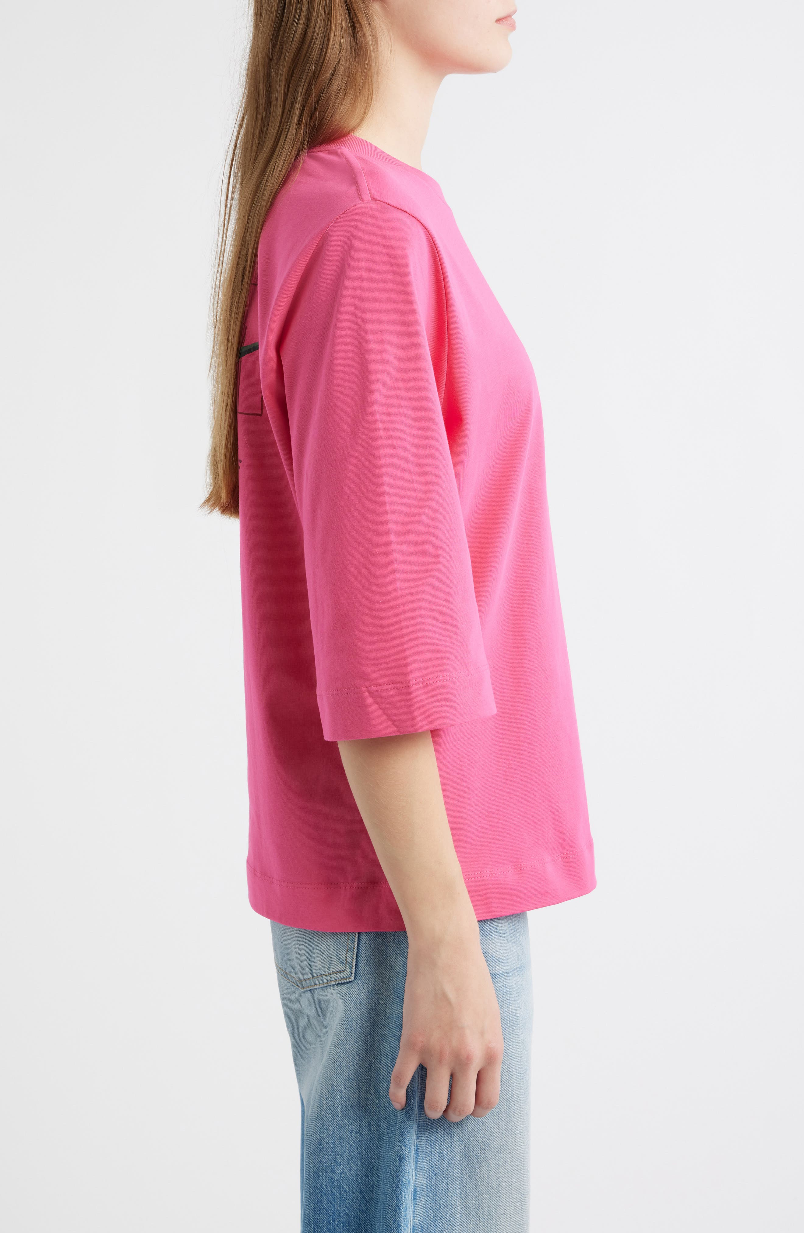 FARM Rio Spicy Pepper Cotton Graphic T-Shirt in Pink at Nordstrom - 3