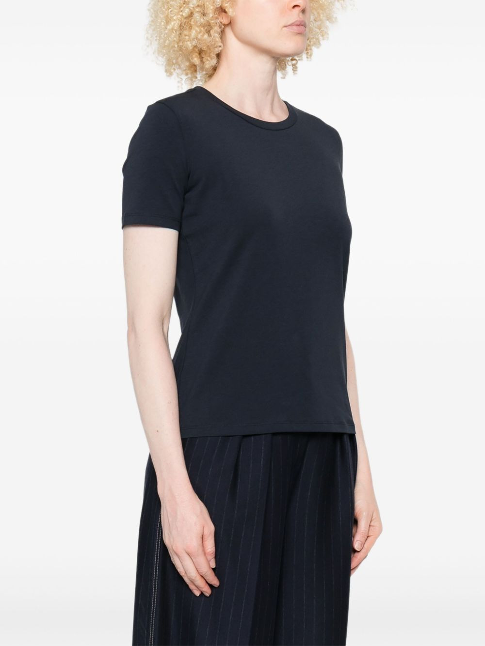 round-neck cotton T-shirt - 3