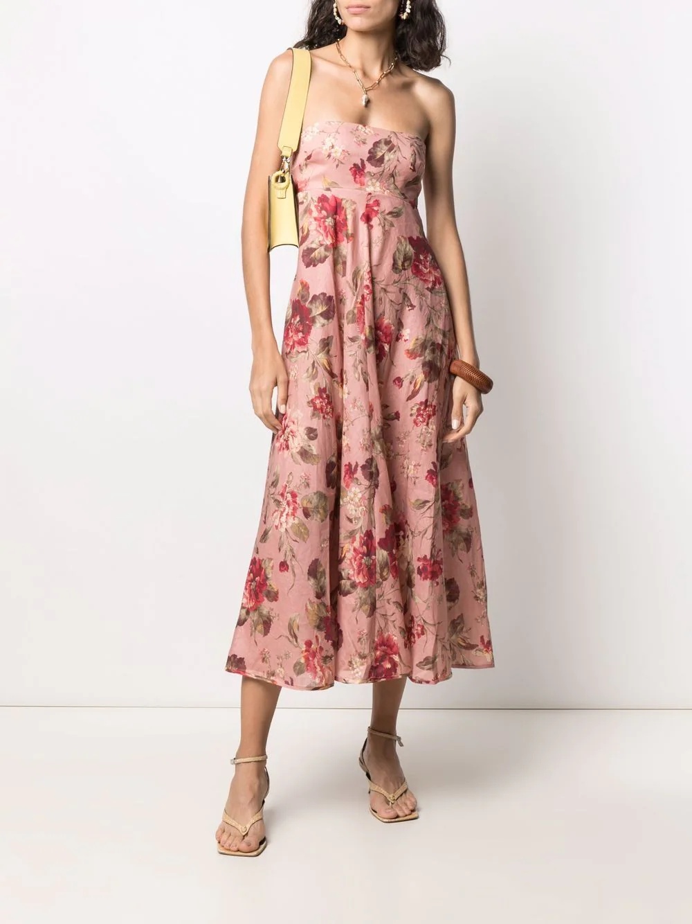 floral-print midi dress - 2