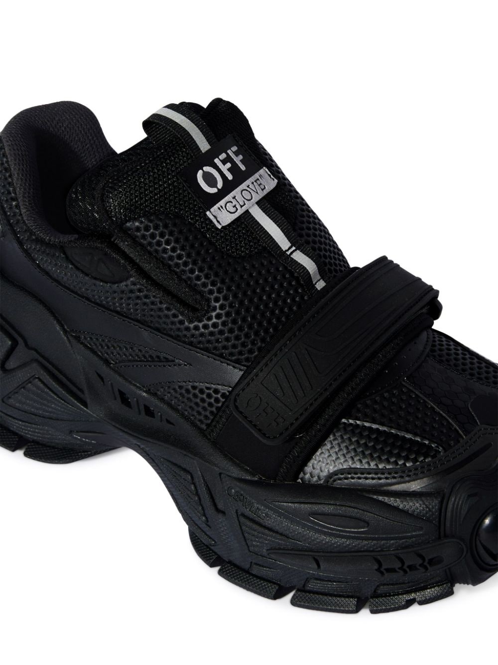 panelled chunky sneakers - 5