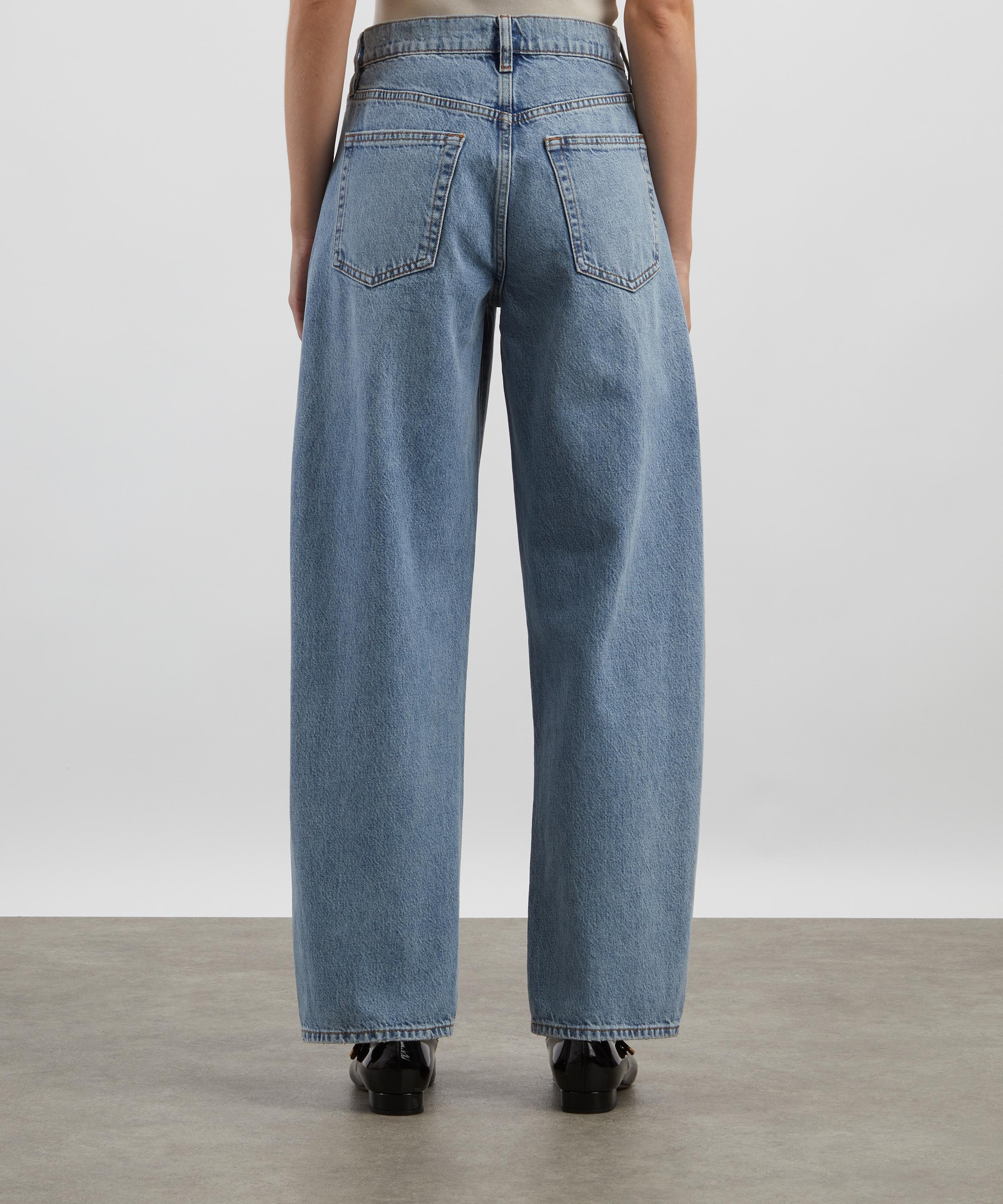 Low-Slung Barrel Jeans in Dollhouse - 4