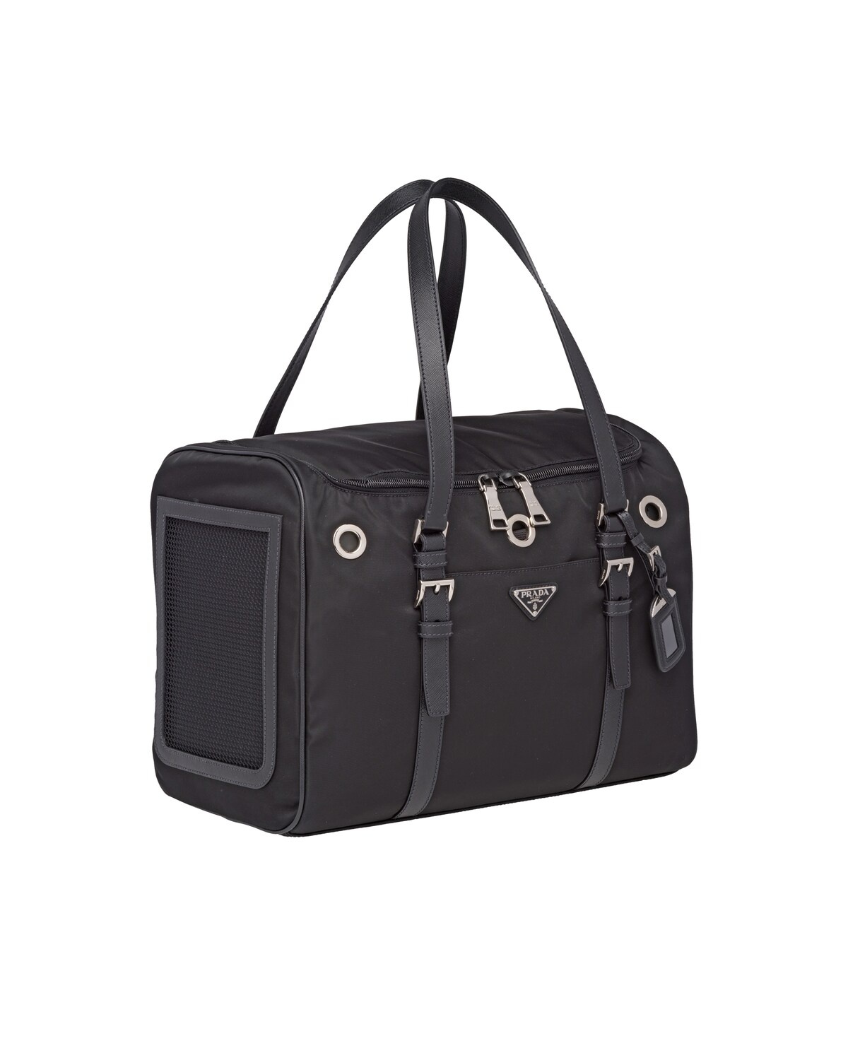 Nylon and Saffiano leather pet bag - 3