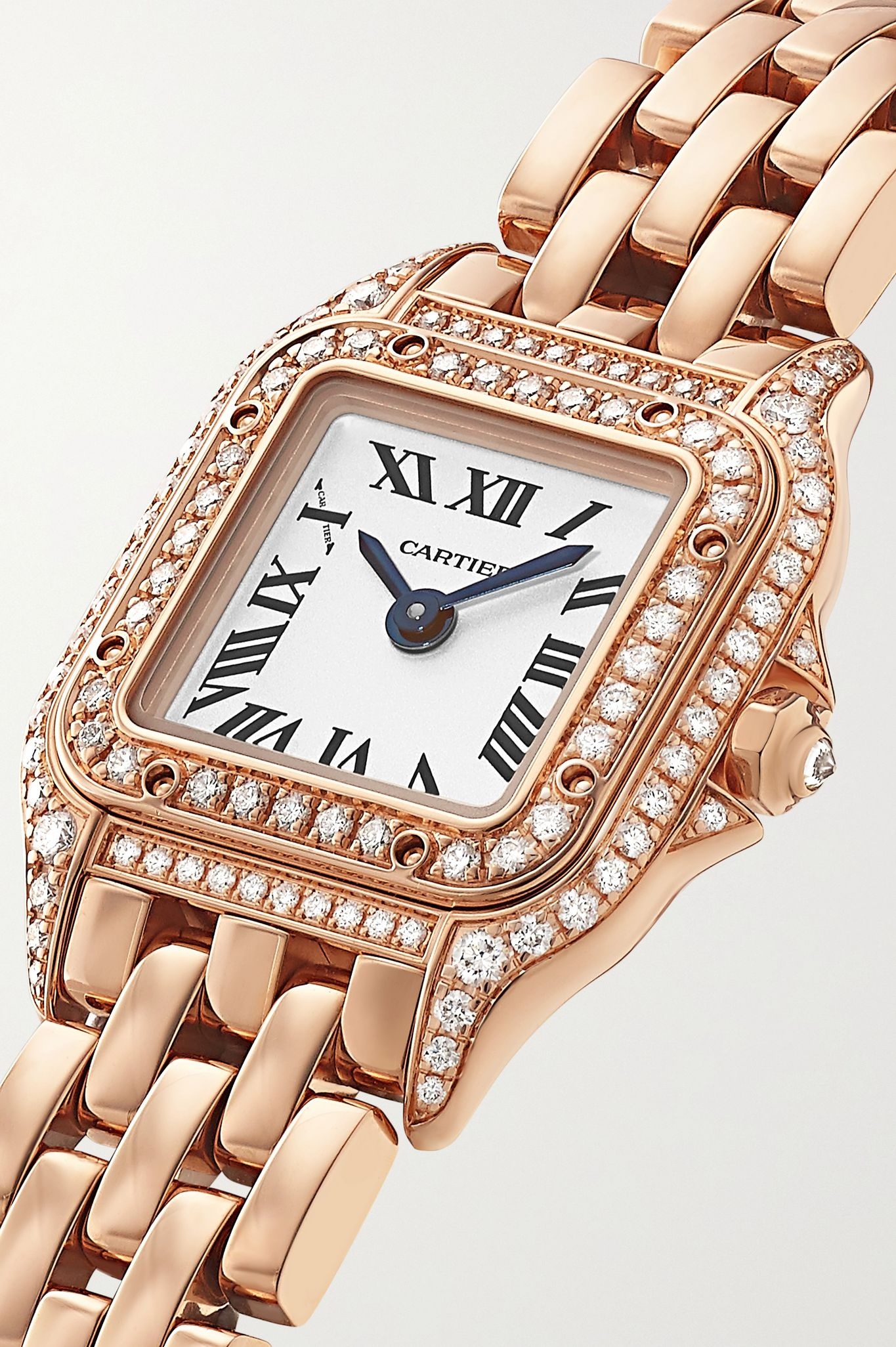 Panthère de Cartier Manchette 20mm small 18-karat rose gold and diamond watch - 2