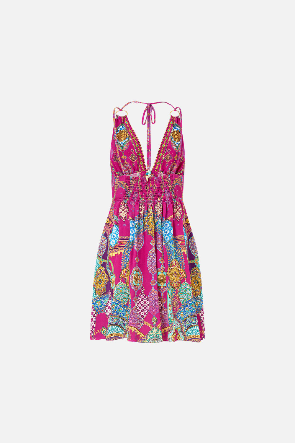 SHORT FLARED DRESS WITH HARDWARE - 8