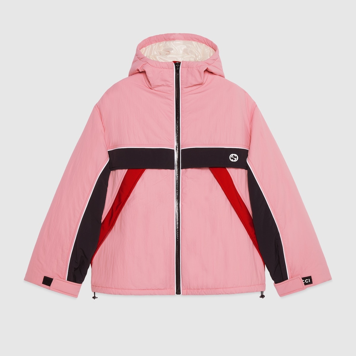 Nylon padded zip jacket - 1