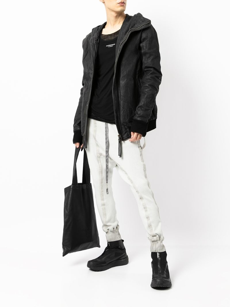 Boris Bidjan Saberi zip-up hooded jacket outlook
