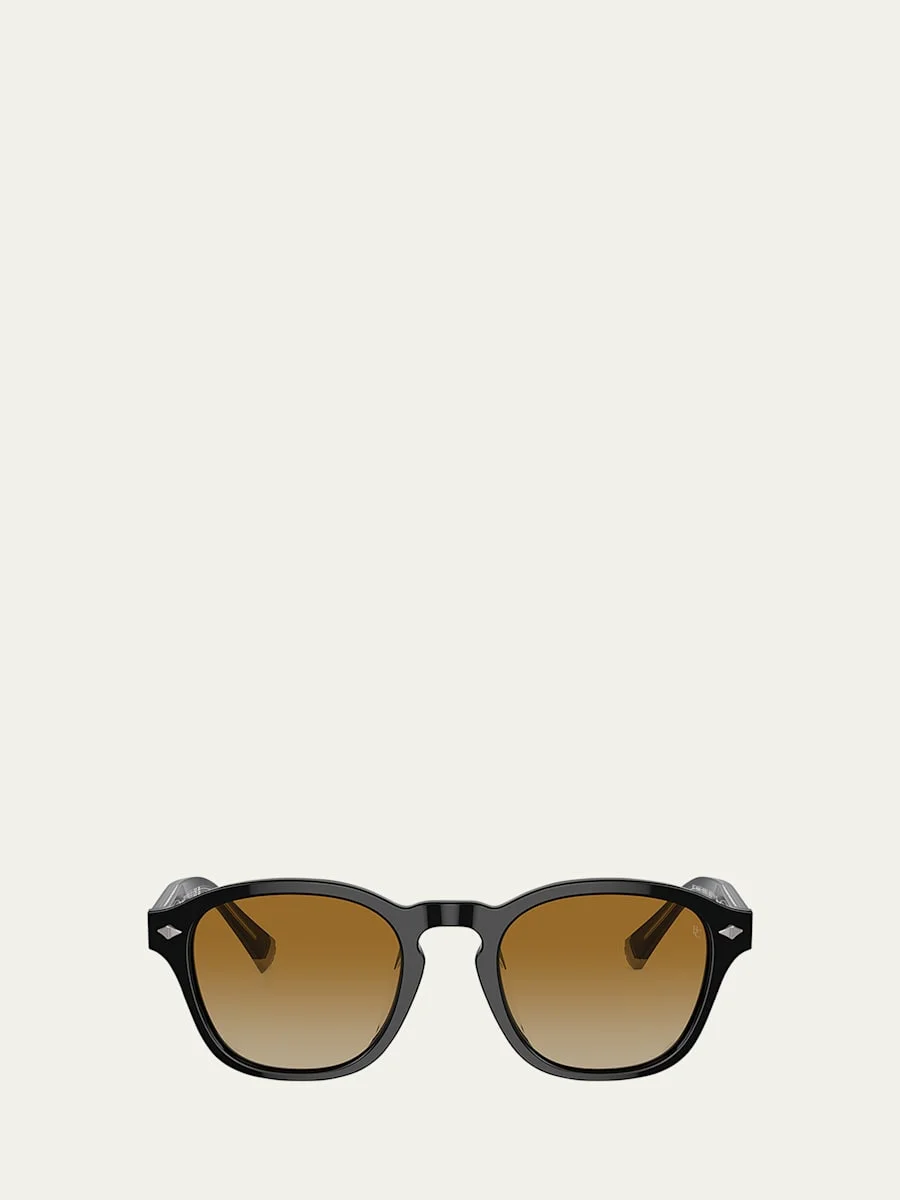 Men's Acetate Square Sunglasses - 1