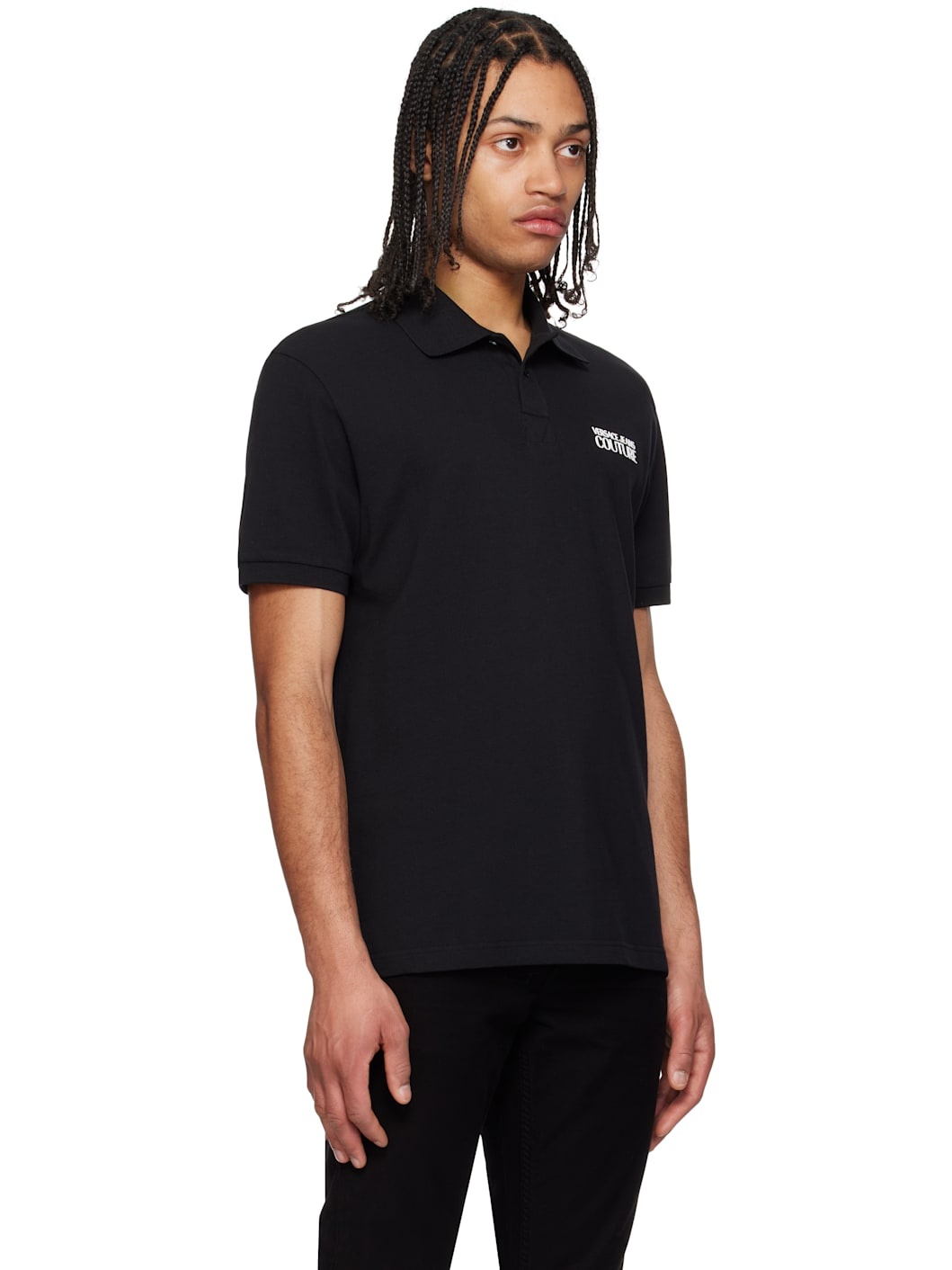 Black Piping Logo Polo - 2