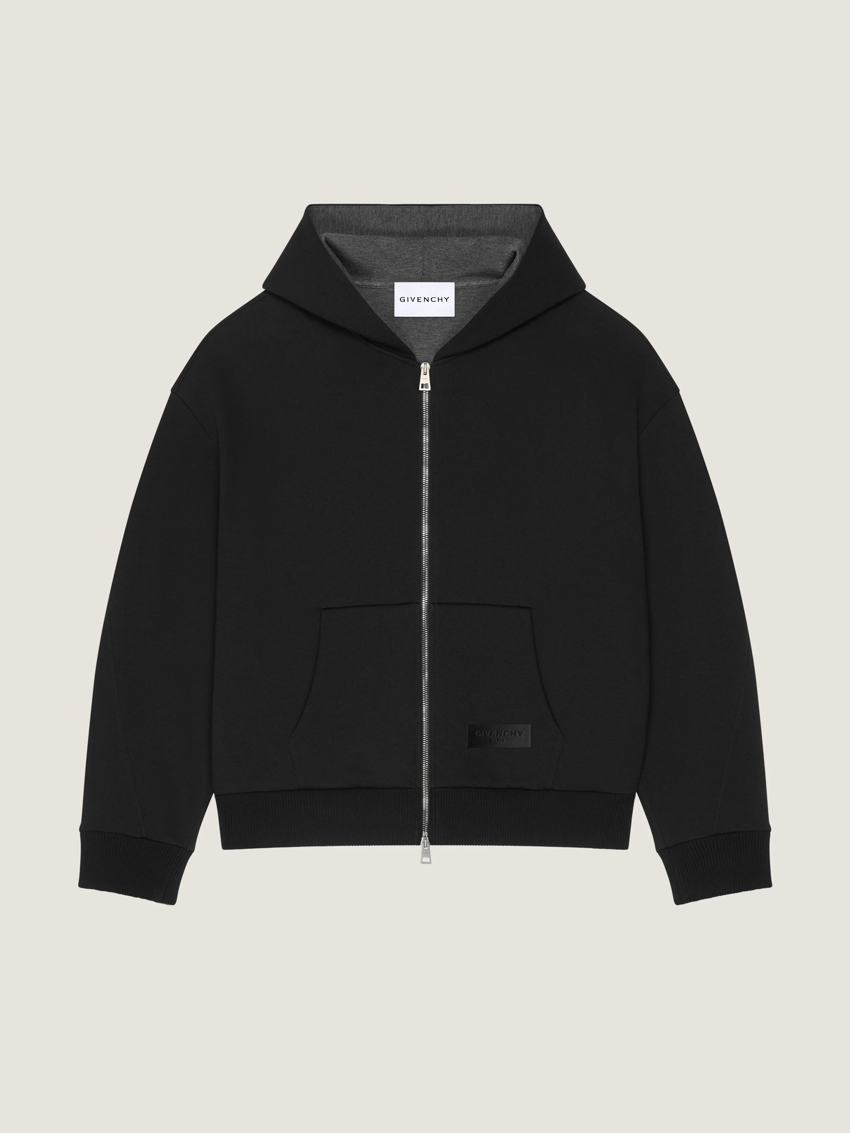 COUTURE SEAM ZIPPED HOODIE IN SCUBA - 1