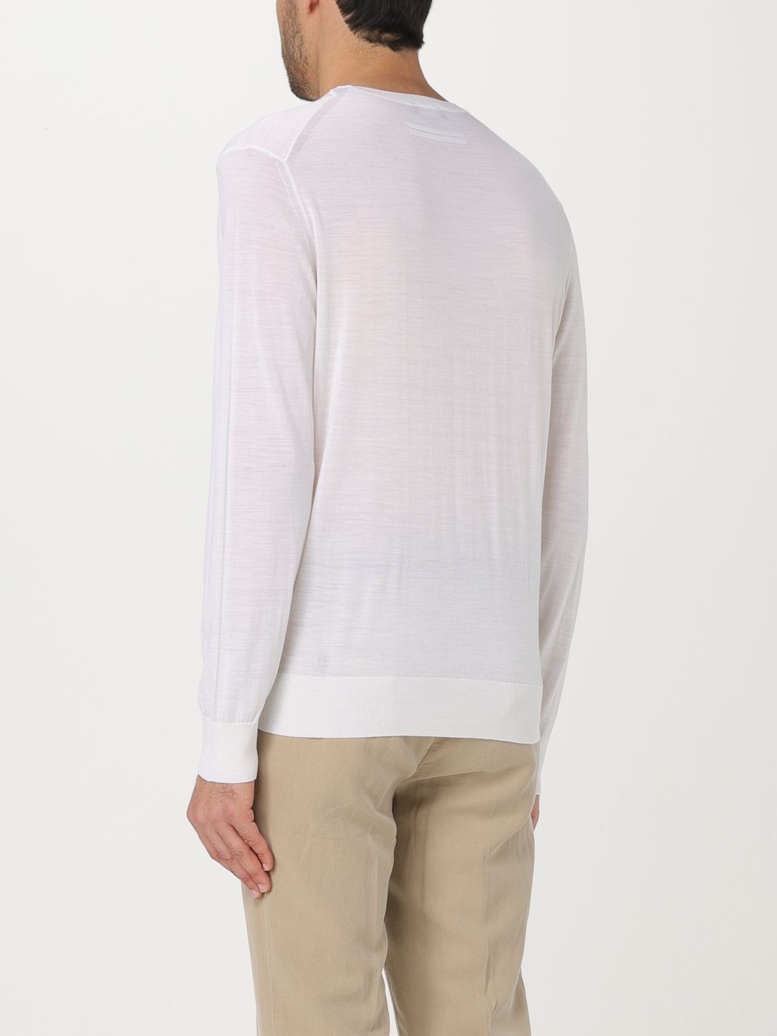 Zegna Sweater Men White - 3