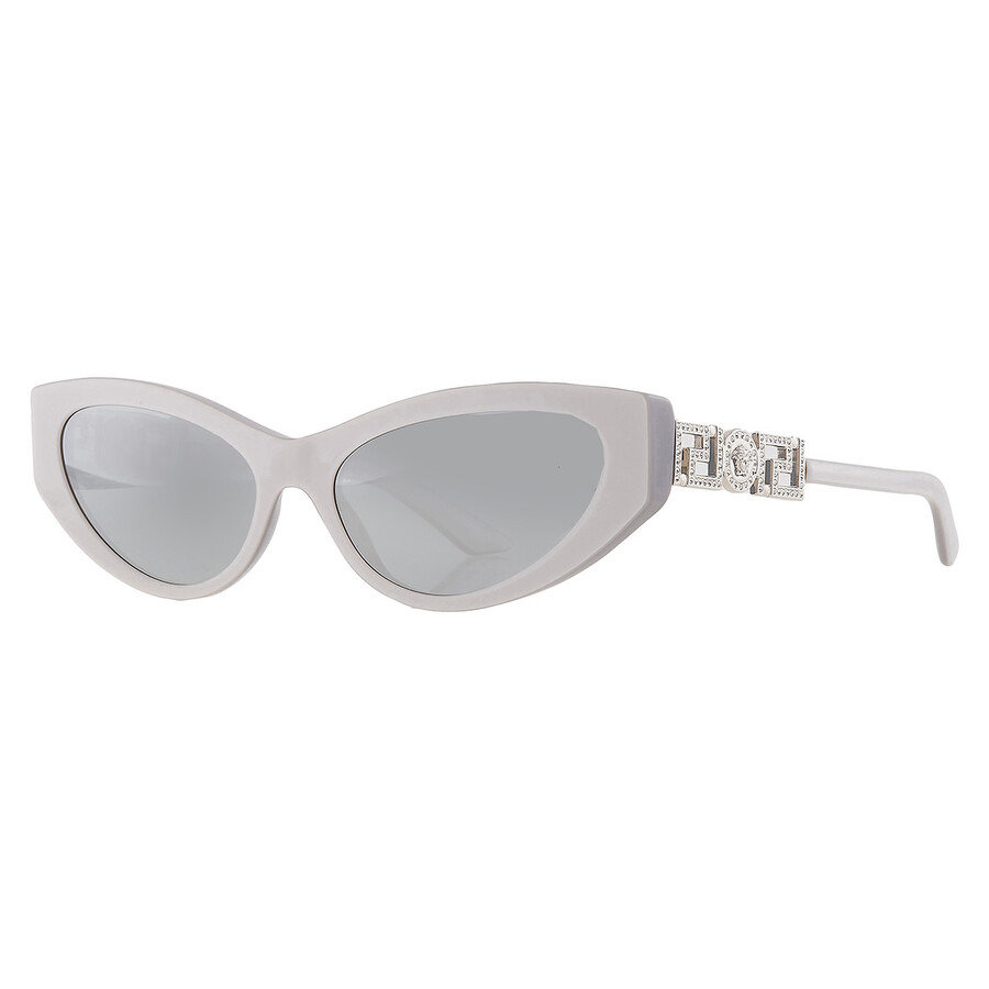 Versace Blue Mirror Silver Cat Eye Ladies Sunglasses VE4470B 54741U 56 - 3