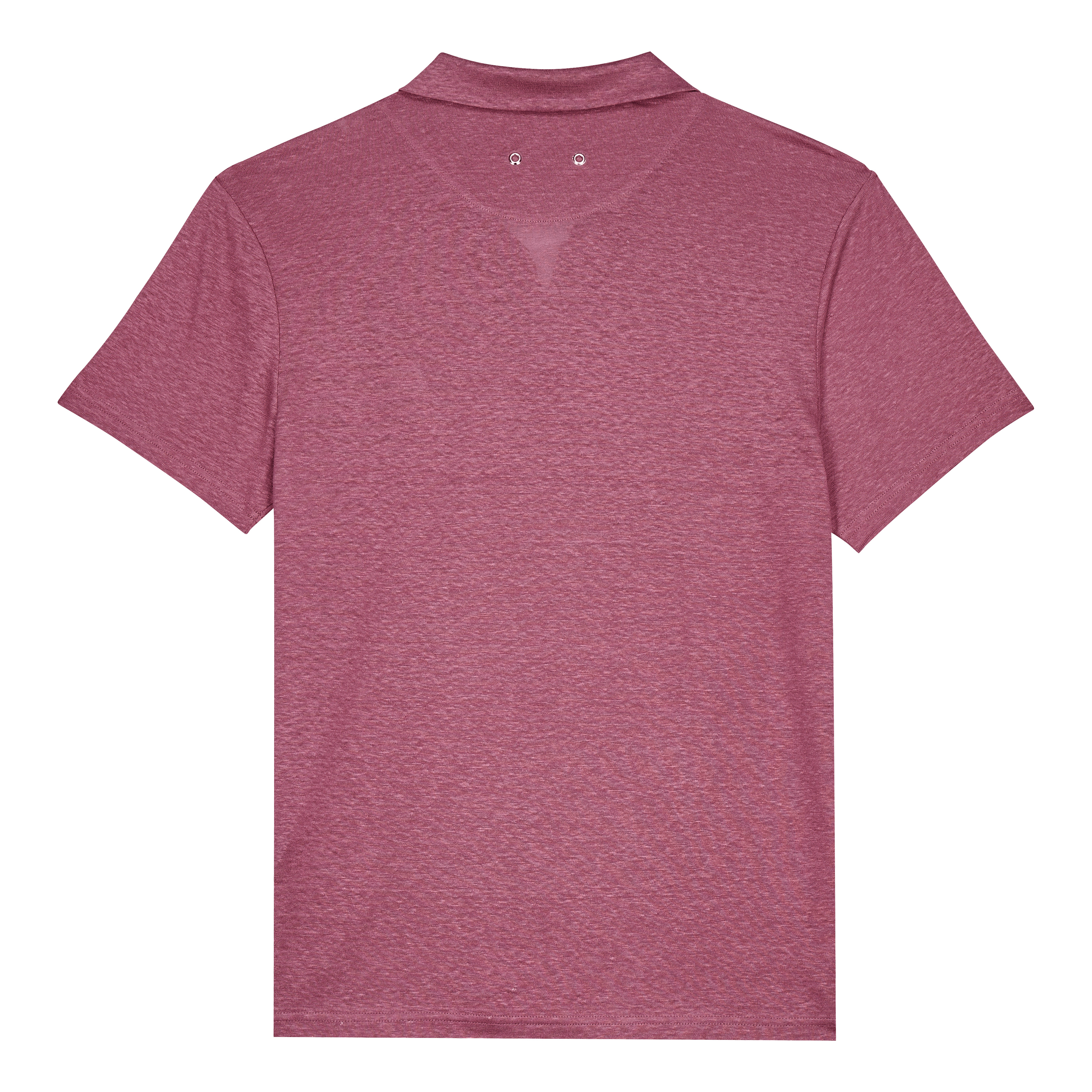 Men Linen Jersey Polo Shirt Solid - 2