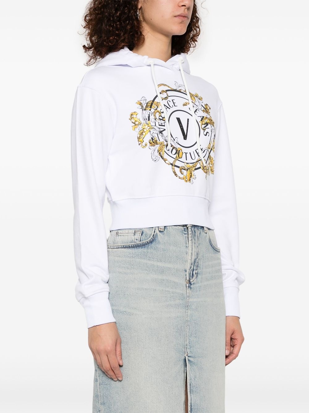 logo-print hoodie - 3
