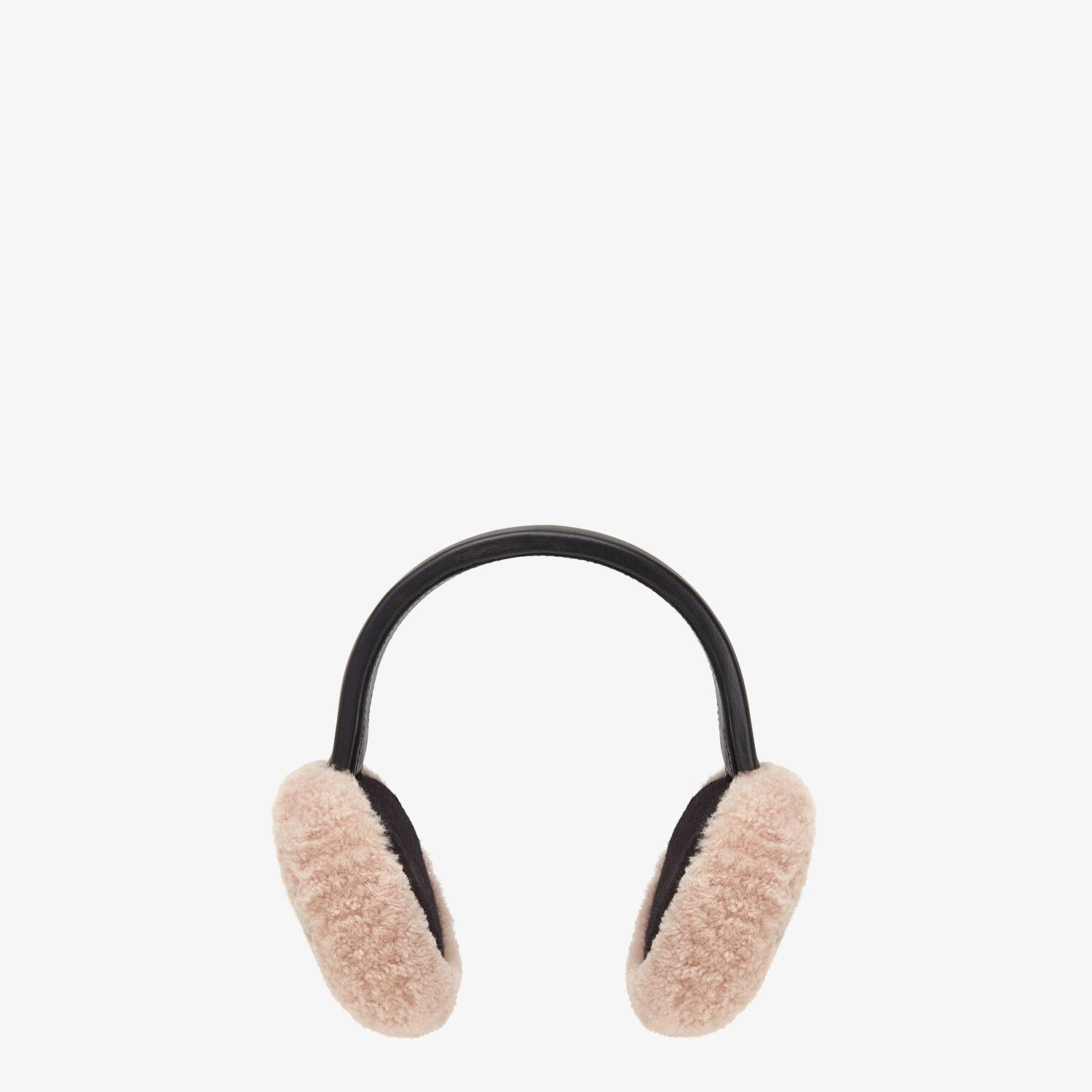 Pink shearling earmuffs - 2