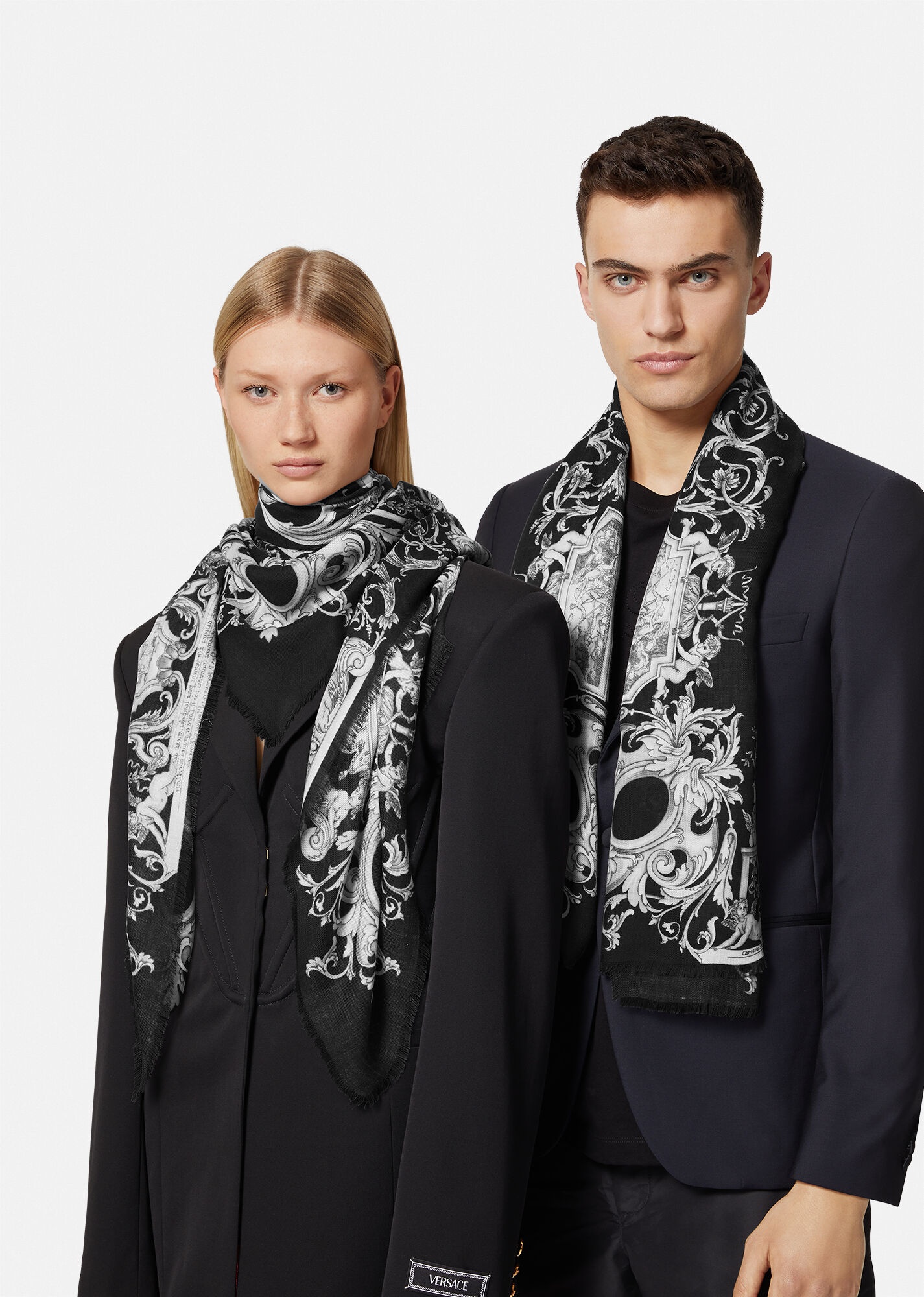 Silver Baroque Scarf - 3