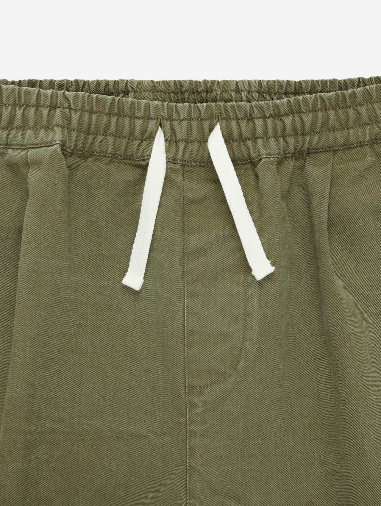 Drawstring Shorts - Olive Twill - 7