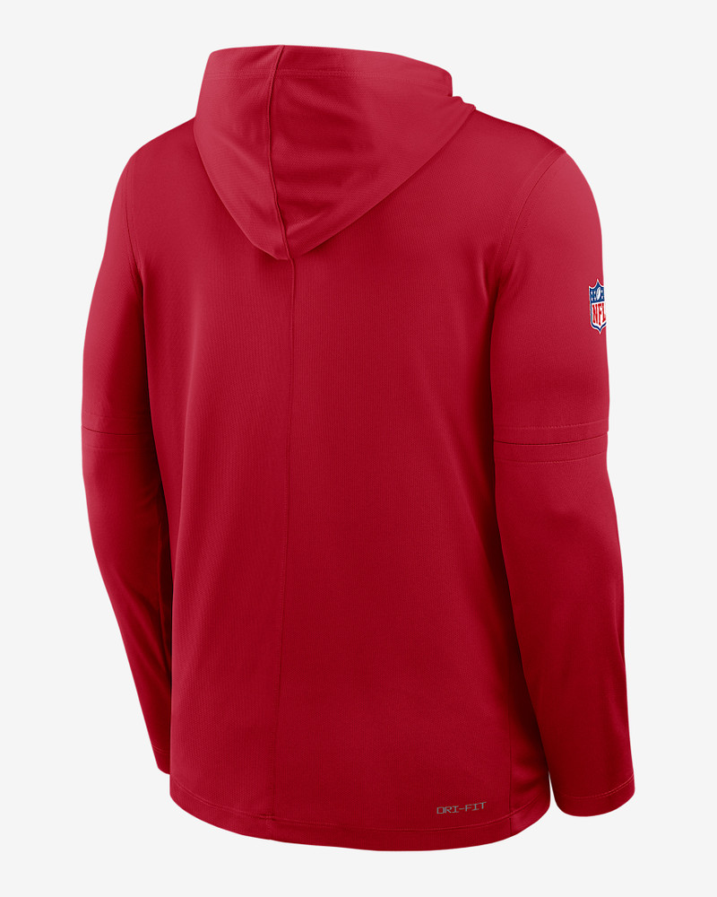 Nike San Francisco 49ers Pure Fury Sideline Men's Nike Dri-FIT NFL Long-Sleeve Hooded Top outlook