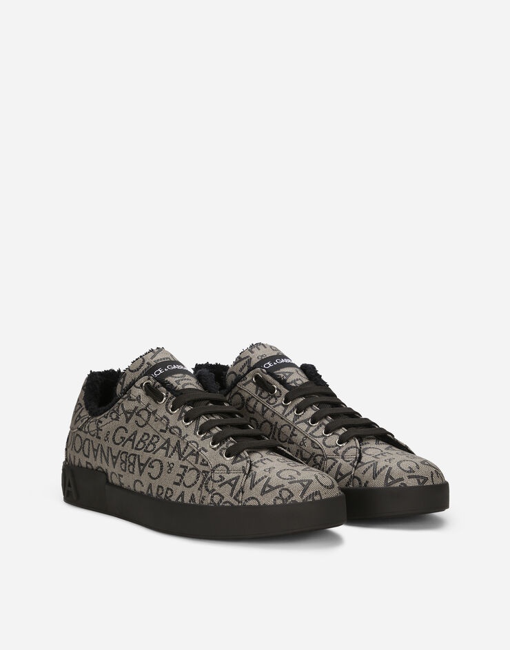 Dolce & Gabbana Jacquard Portofino sneakers | REVERSIBLE