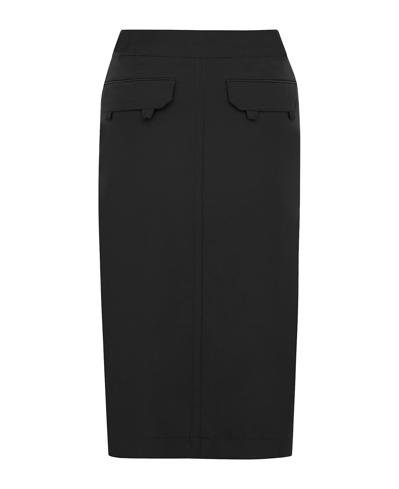 Pencil Skirt In Silk Crêpe De Chine - 2