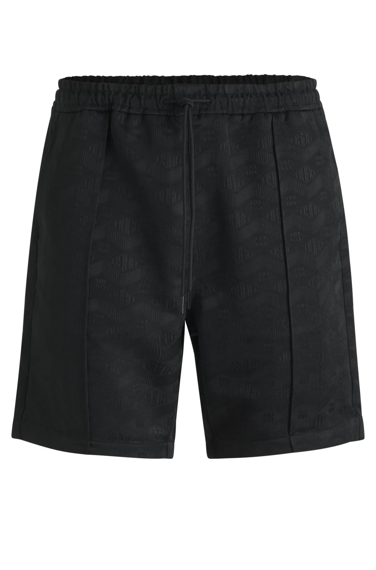 RELAXED-FIT SHORTS WITH GEOMETRIC LOGOS - 1