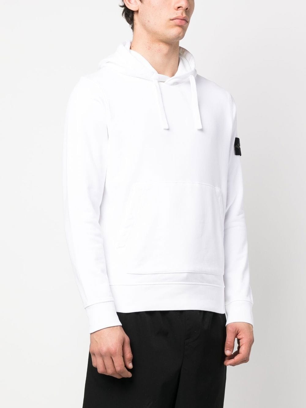 Compass-motif drawstring hoodie - 3