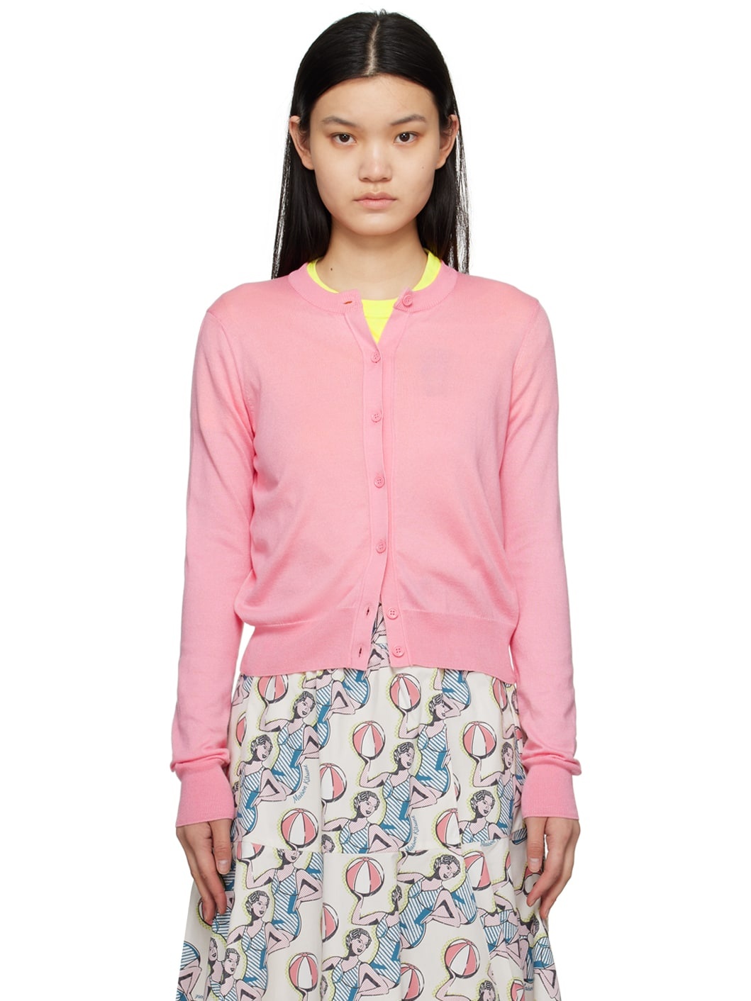 Pink Hotel Olympia Edition Boxy Cardigan - 1