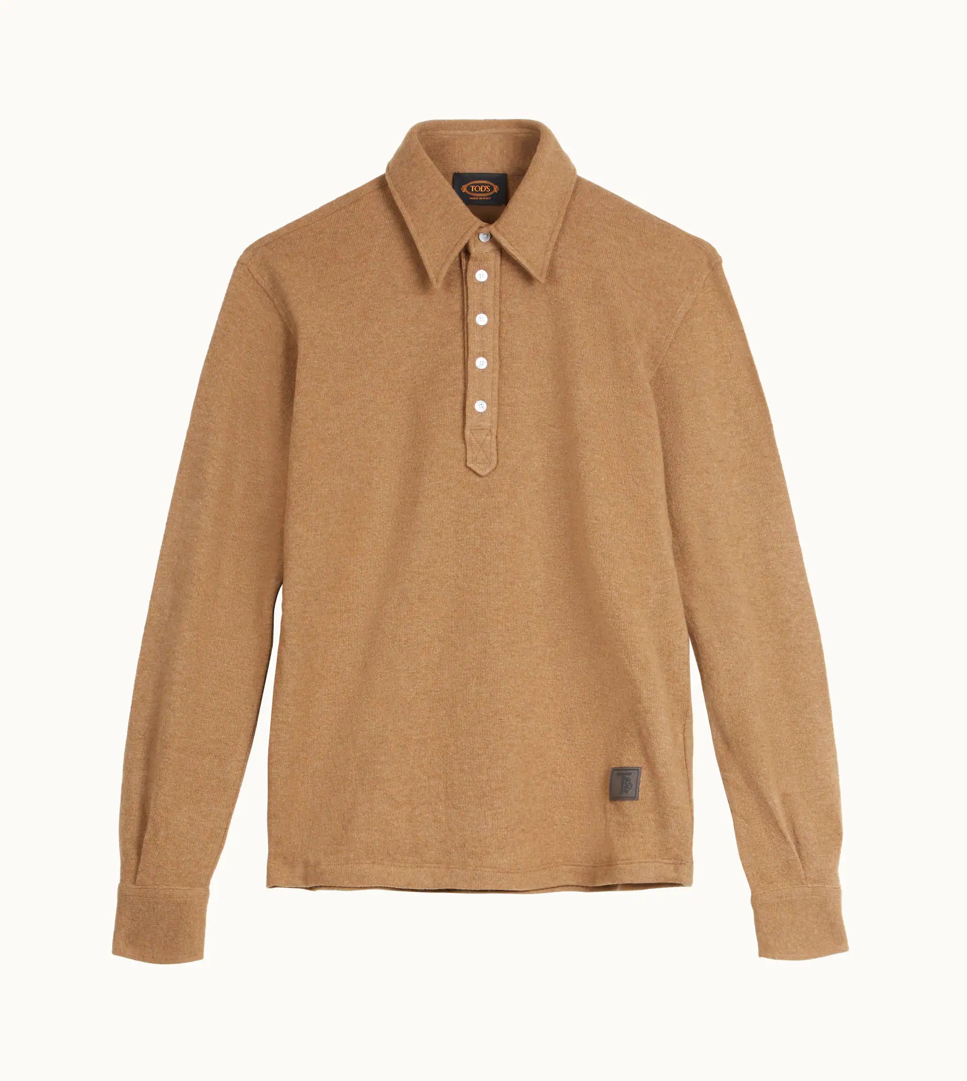 SHIRT IN MIXED WOOL - BEIGE - 1