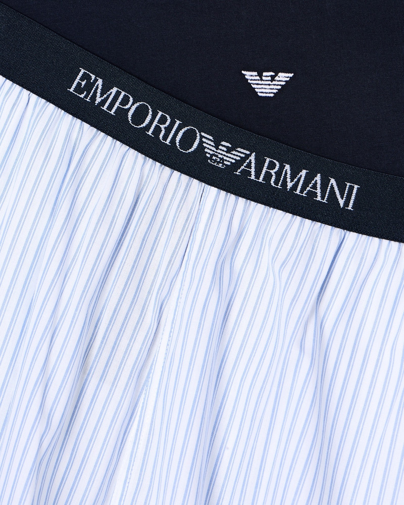 EMPORIO ARMANI PYJAMAS WITH TROUSERS IN ALL-OVER PATTERN JACQUARD outlook