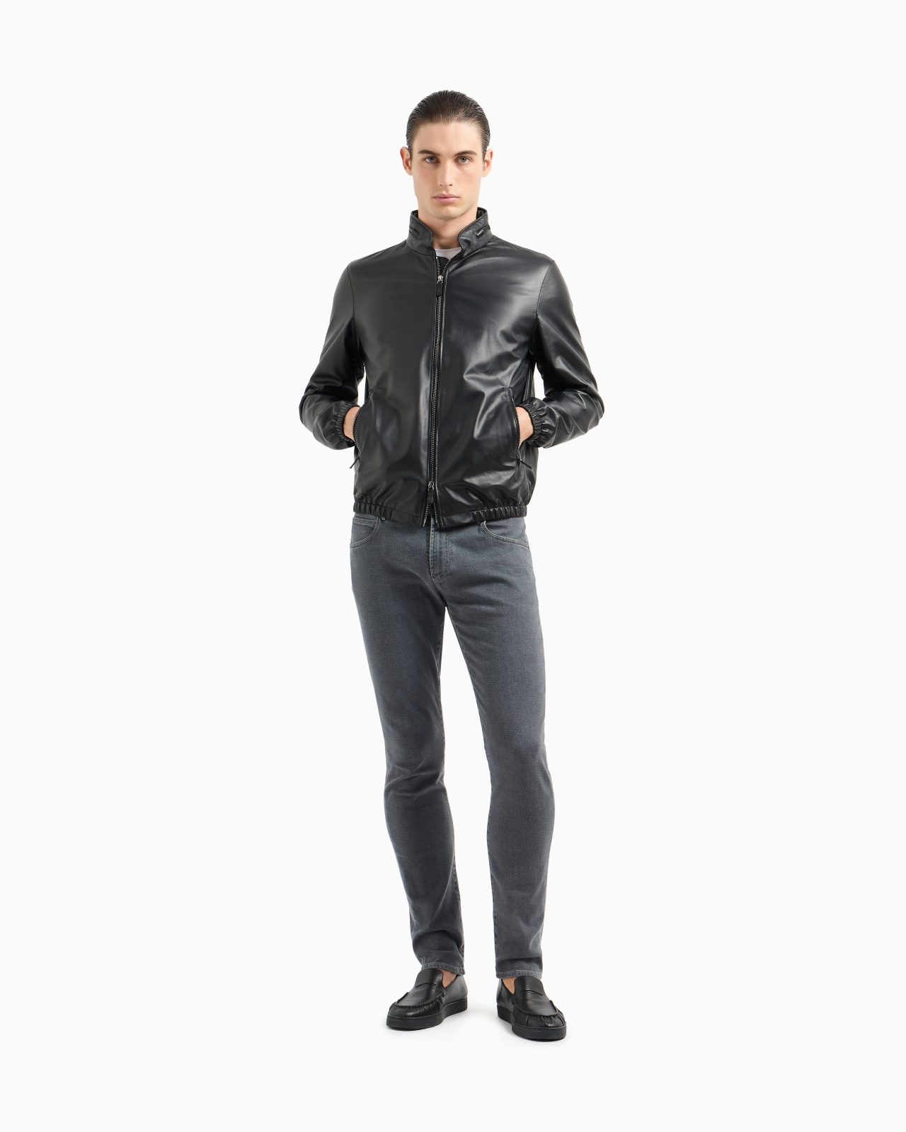Five-pocket, slim-fit, stretch cotton-denim trousers - 2