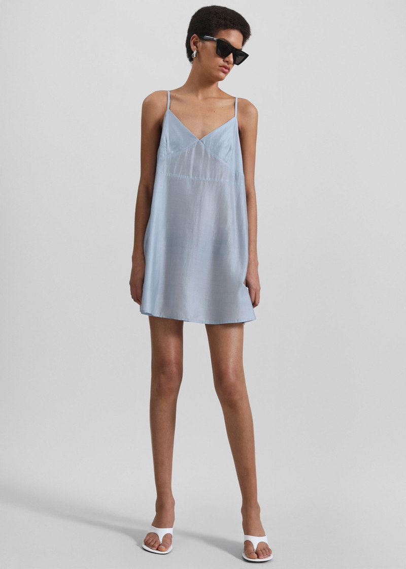 Noli Slip Mini Dress - Dusty Blue 6