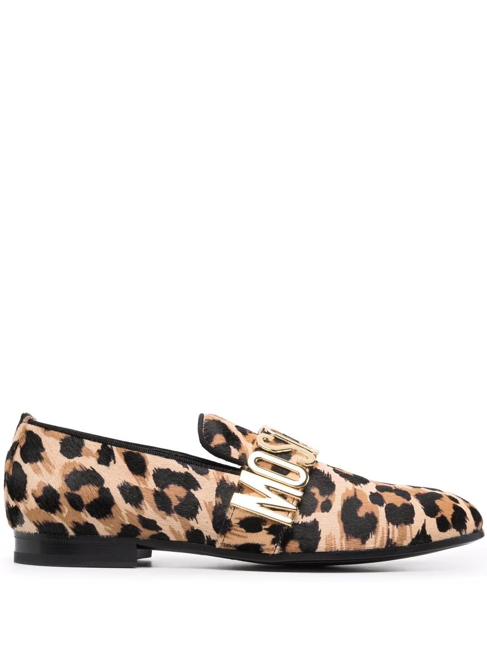 leopard-print loafers - 1