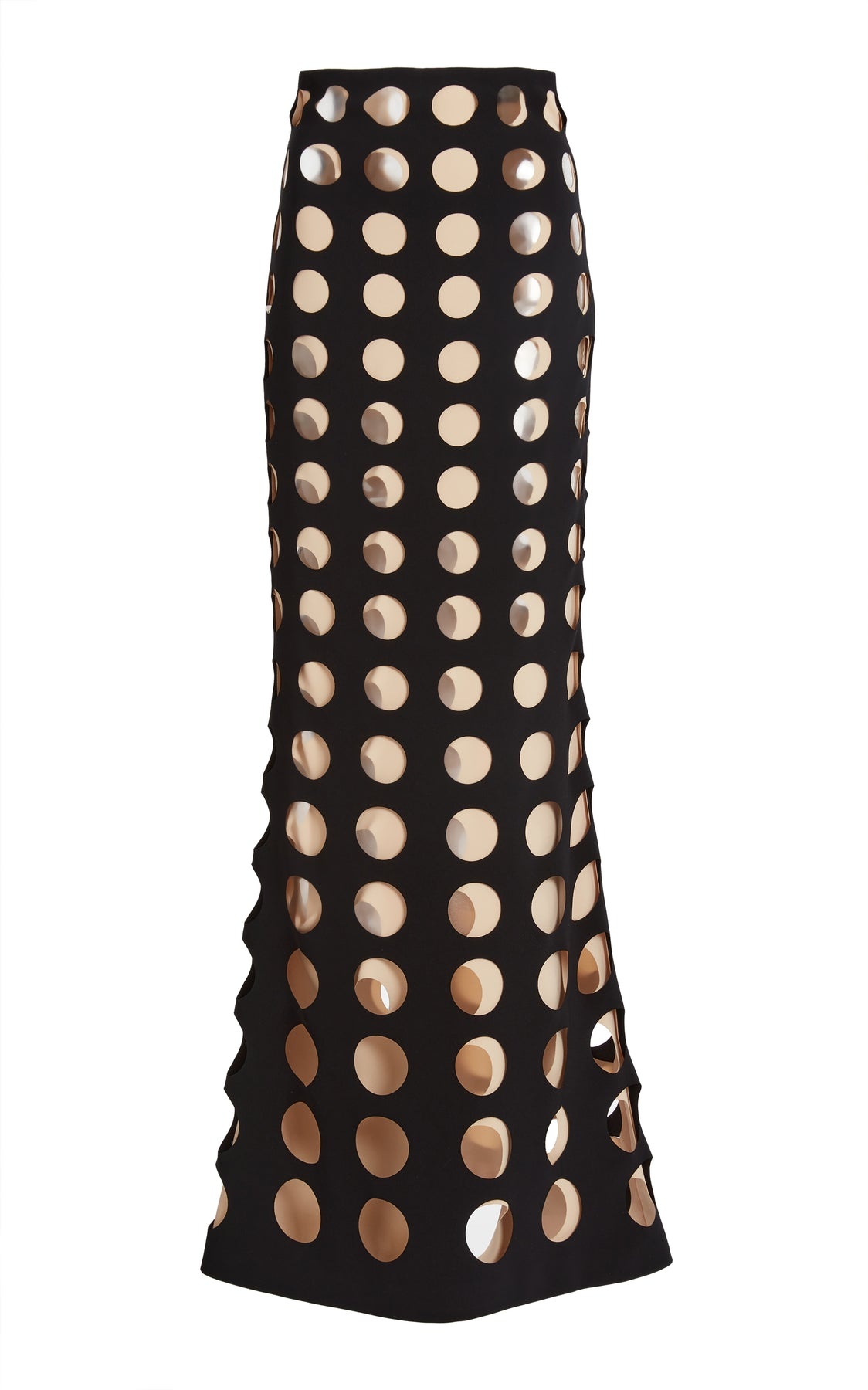 LAYERED HOLE SKIRT BLACK NUDE - 8