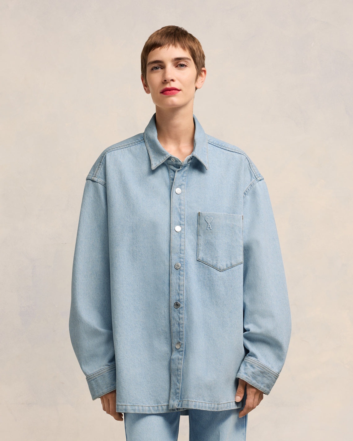 OVERSIZED AMI DE COEUR OVERSHIRT - 3