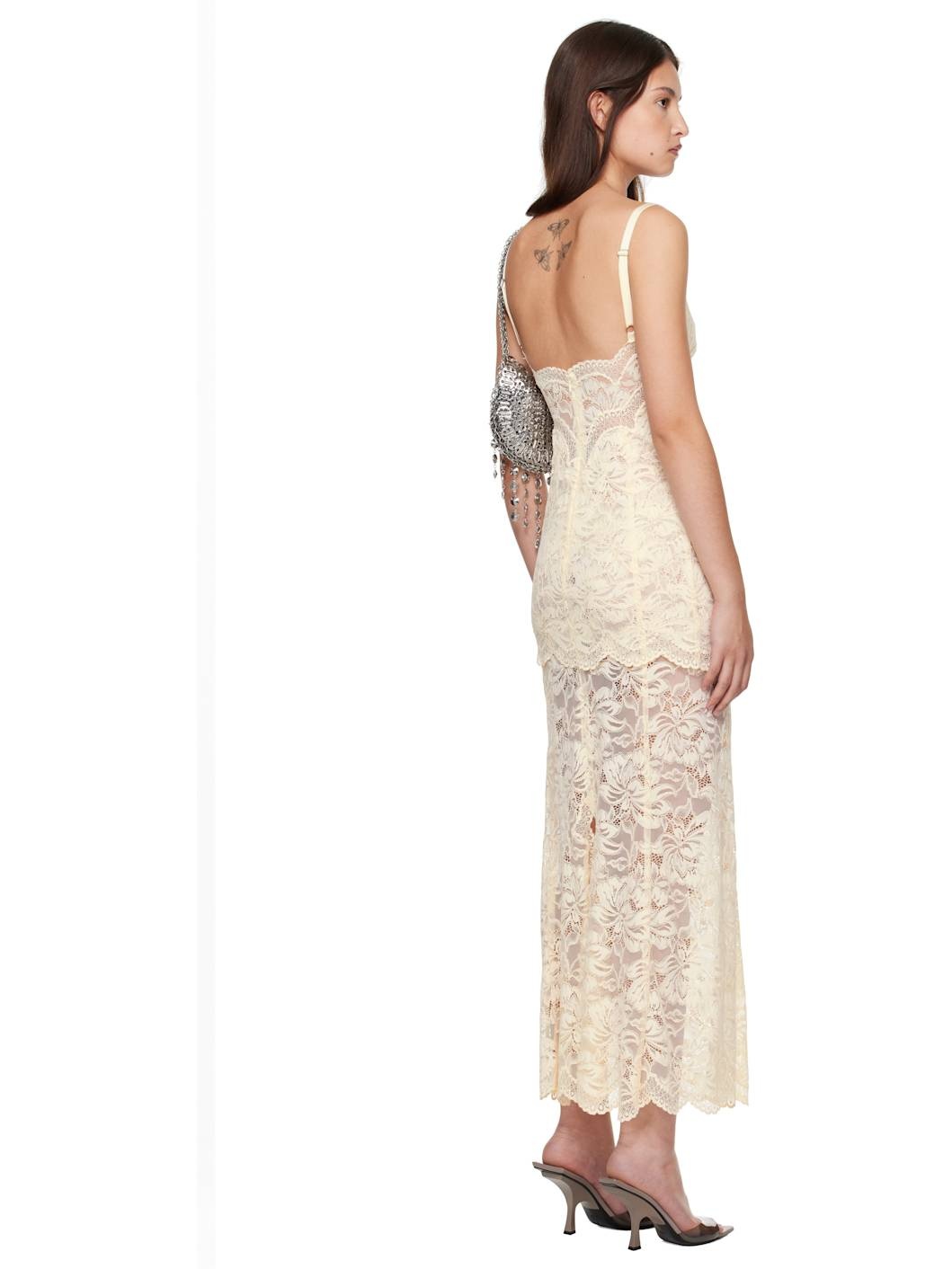 Beige Long Maxi Dress - 3
