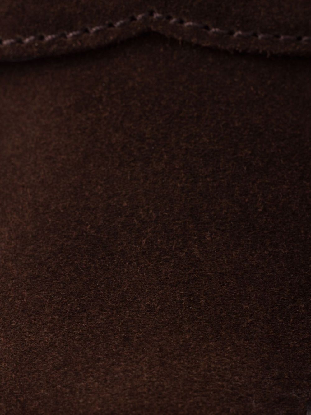 suede triangle-logo loafers - 5