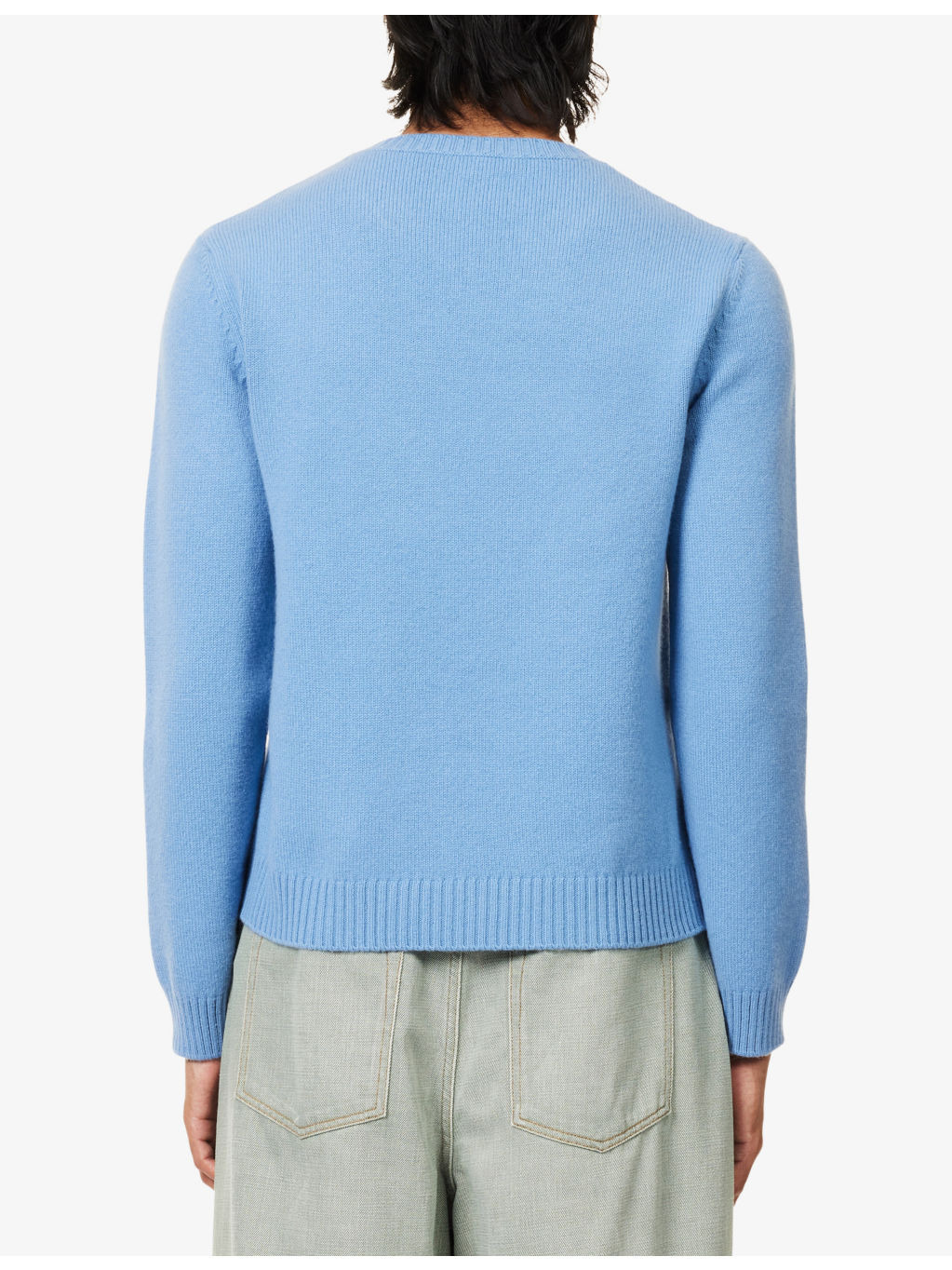 Logo-Embroidered Crewneck Knitted Wool Jumper - 4
