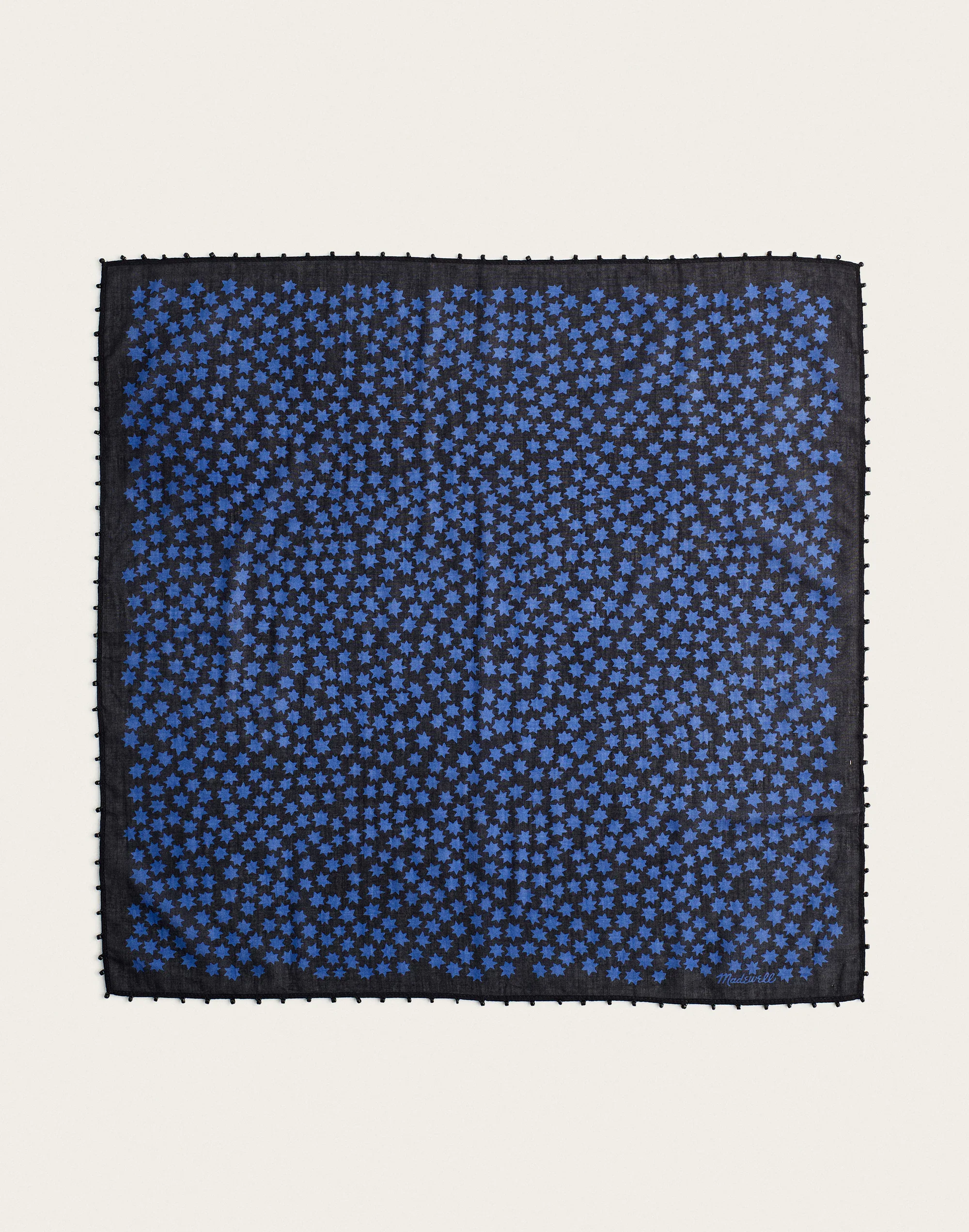 Beaded Bandana in Cotton Blend - 1