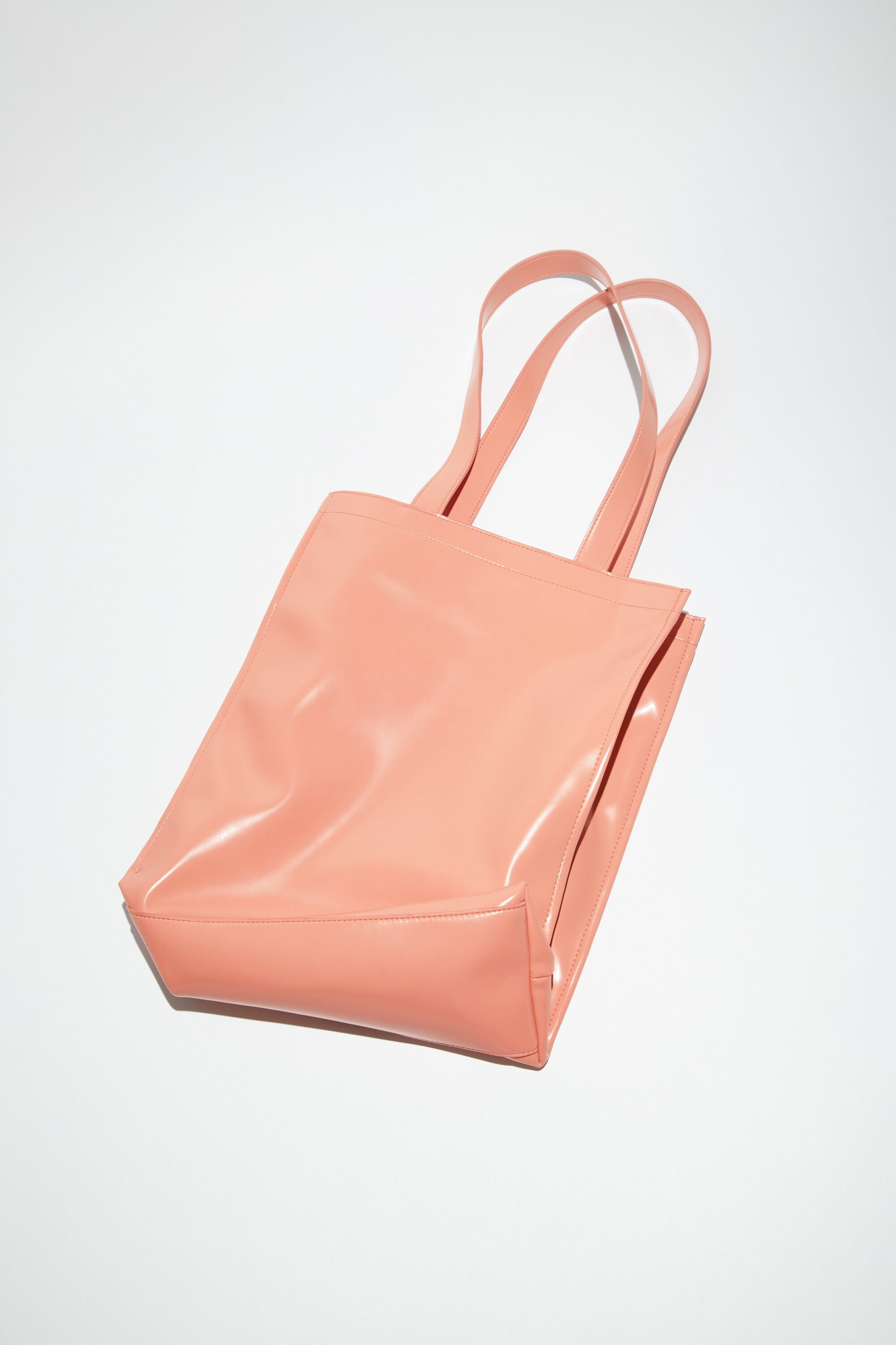 Logo shoulder tote bag - Salmon pink - 4