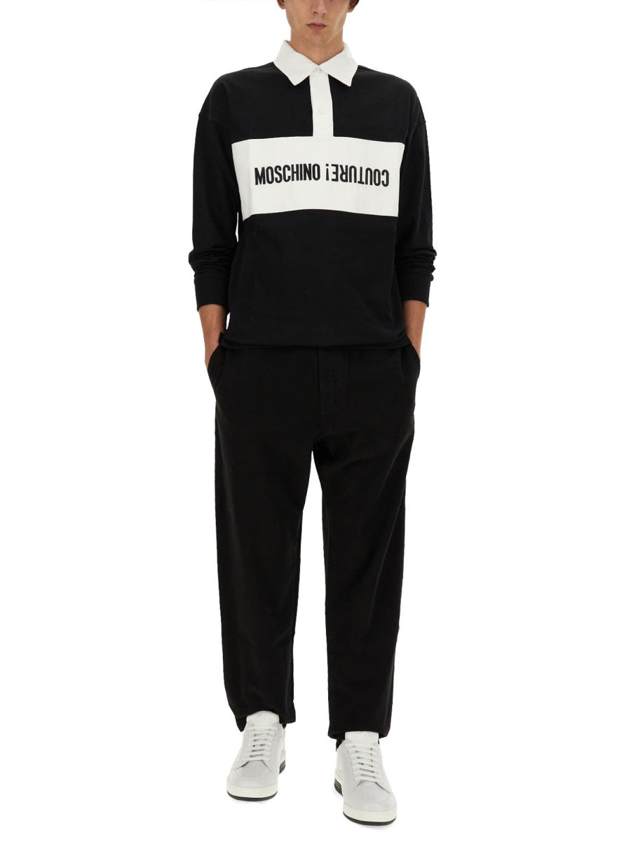 Moschino Men Upsidedown Logo Polo Shirt - 2