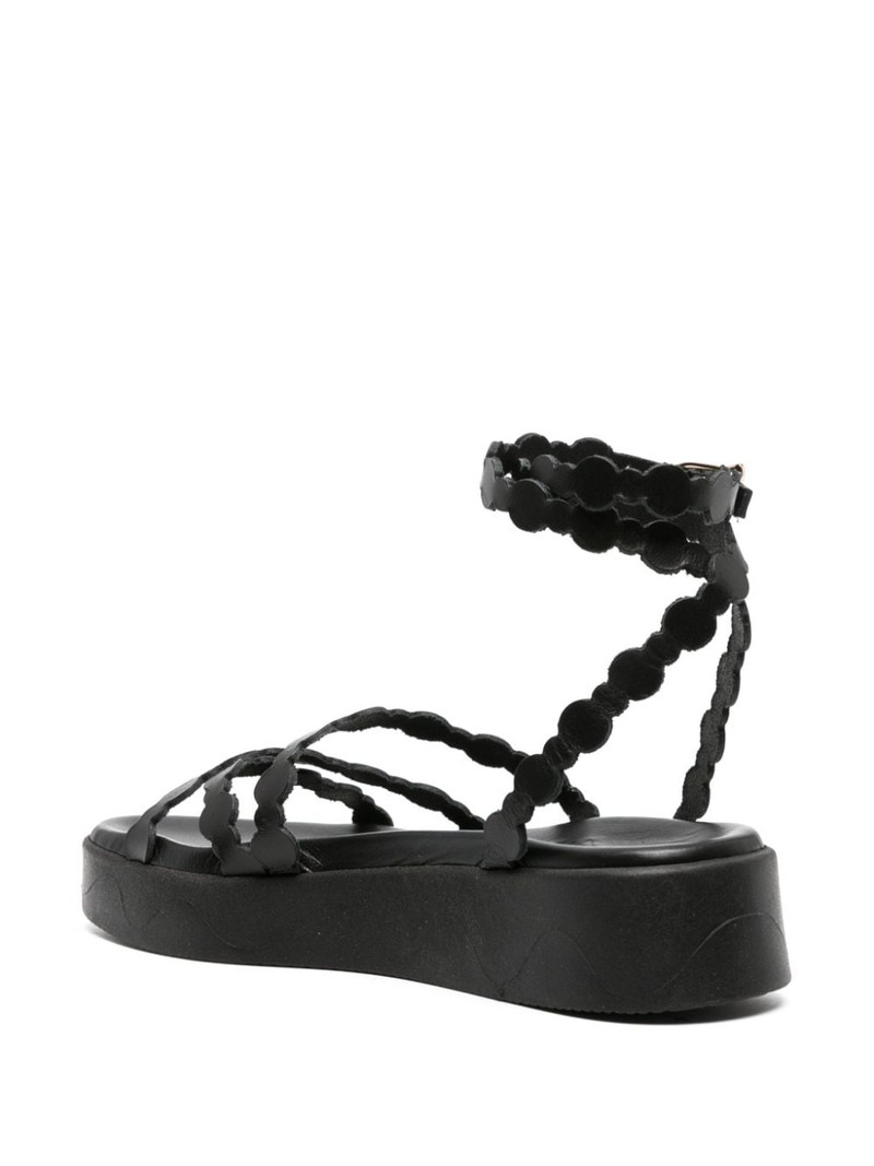 Aspis flatform leather sandals 3