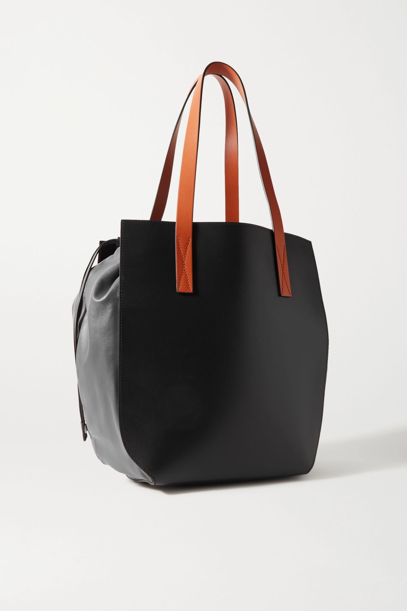 Gusset color-block leather tote - 3